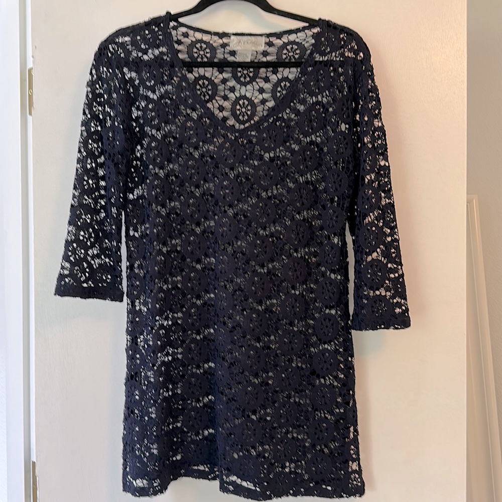 Navy Swimsuit Cover Up